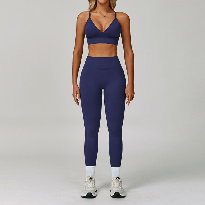 Aisha - Trendy Triangle Yoga & Fitness Set for Peak Performance