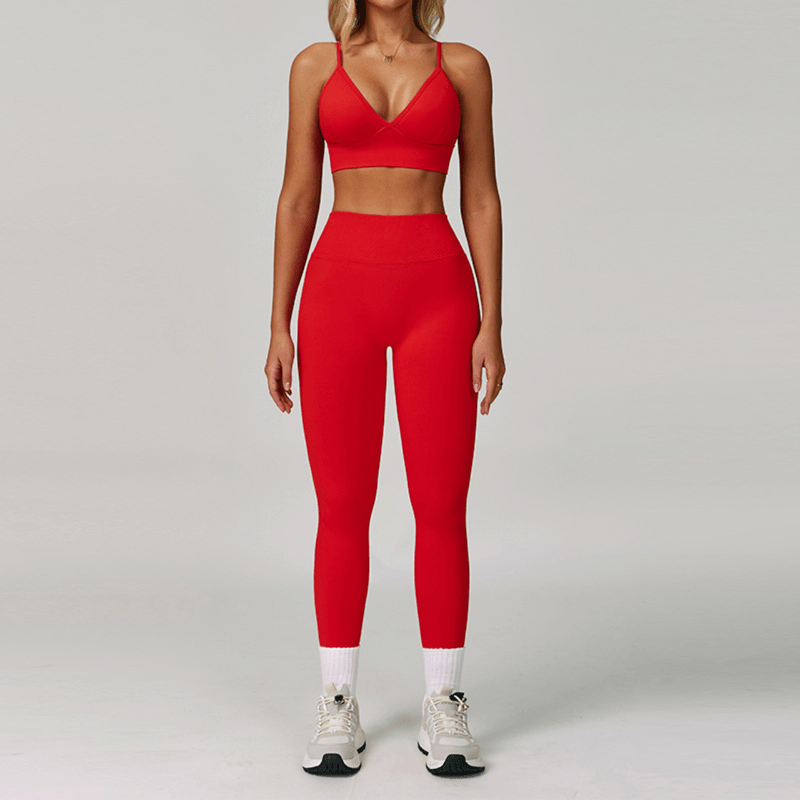 Aisha - Trendy Triangle Yoga & Fitness Set for Peak Performance