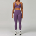 Aisha - Trendy Triangle Yoga & Fitness Set for Peak Performance