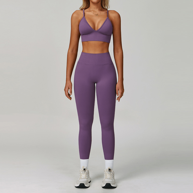 Aisha - Trendy Triangle Yoga & Fitness Set for Peak Performance