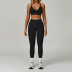 Aisha - Trendy Triangle Yoga & Fitness Set for Peak Performance