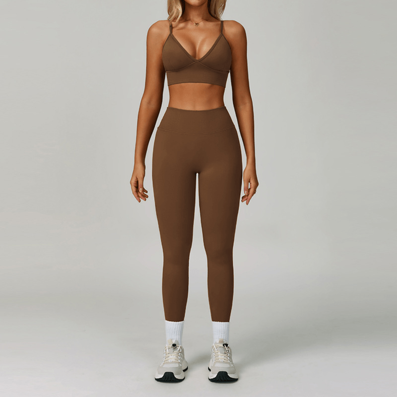 Aisha - Trendy Triangle Yoga & Fitness Set for Peak Performance
