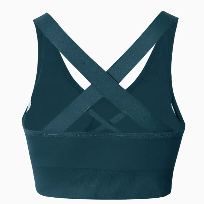 MunaWear  Bras  Aurora - Ladies Sports Bra with Cross Straps and Removable Padding 