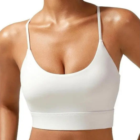 MunaWear  Bras  Kira - Ladies Sports Bra with Cross Straps and Removable Padding