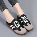 MunaWear  Flats  Mia – Women's White Slip-On Sneakers for Comfortable Everyday Wear