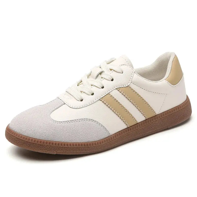 MunaWear  Flats  Mia – Women's White Slip-On Sneakers for Comfortable Everyday Wear