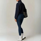 MunaWear - Hoodies & Sweatshirts - Aspen – Cropped Gilet with High Collar, Zipper Closure, and Side Pockets in Soft Polar Fleece - 
