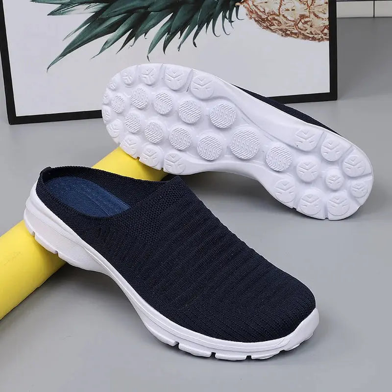 MunaWear  Men's Slippers  Marco – Men's Indoor Slippers with Breathable Mesh and Thick Supportive Bottom 