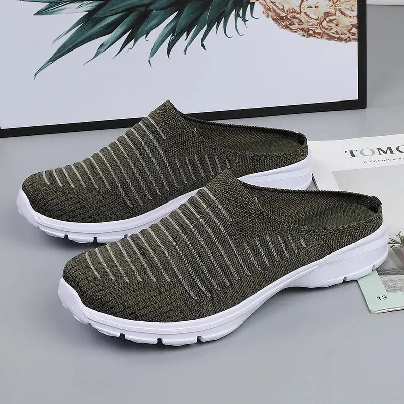 MunaWear  Men's Slippers  Marco – Men's Indoor Slippers with Breathable Mesh and Thick Supportive Bottom 
