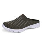 MunaWear  Men's Slippers  Marco – Men's Indoor Slippers with Breathable Mesh and Thick Supportive Bottom  Green-43