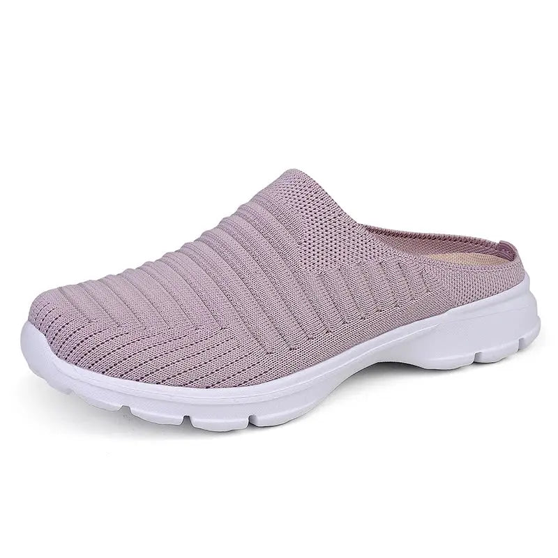 MunaWear  Men's Slippers  Marco – Men's Indoor Slippers with Breathable Mesh and Thick Supportive Bottom  Light-Purple-36