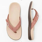 MunaWear  Orthopedic Sandals  Mia – Customizable Orthopedic Women's Sandals with Casual Flip Flop Design for Ultimate Comfort  Pink-42