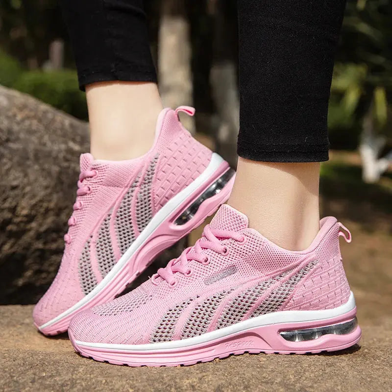MunaWear  Running Shoes  Mia – Breathable Mesh Running Shoes for Women with Lightweight Lace-Up Design
