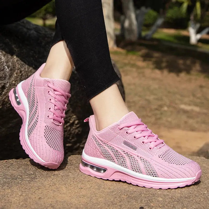 MunaWear  Running Shoes  Mia – Breathable Mesh Running Shoes for Women with Lightweight Lace-Up Design