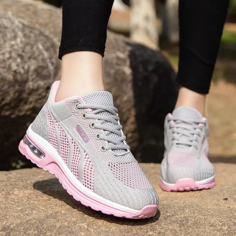MunaWear  Running Shoes  Mia – Breathable Mesh Running Shoes for Women with Lightweight Lace-Up Design