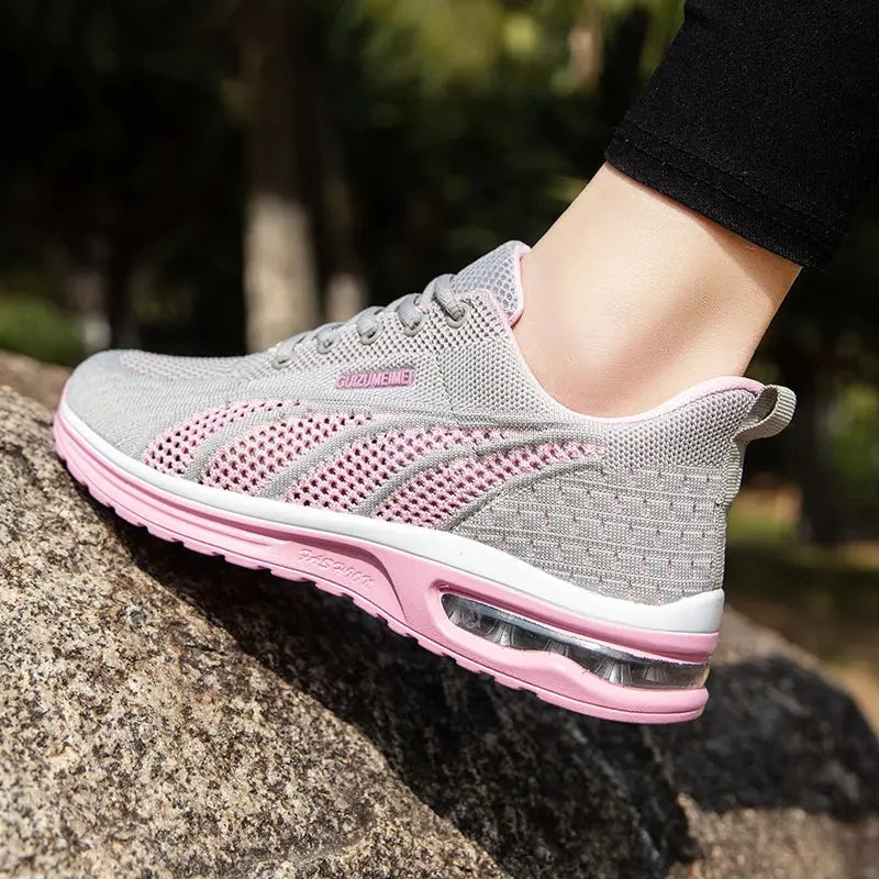 MunaWear  Running Shoes  Mia – Breathable Mesh Running Shoes for Women with Lightweight Lace-Up Design