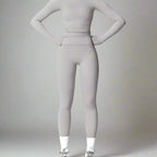 MunaWear  Sets  Amber - Stylish And Comfortable Long Sleeve Yoga Set With Leggings