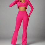MunaWear  Sets  Mia - Stylish Fitness Jacket And Leggings Set Perfect For Yoga And Padel