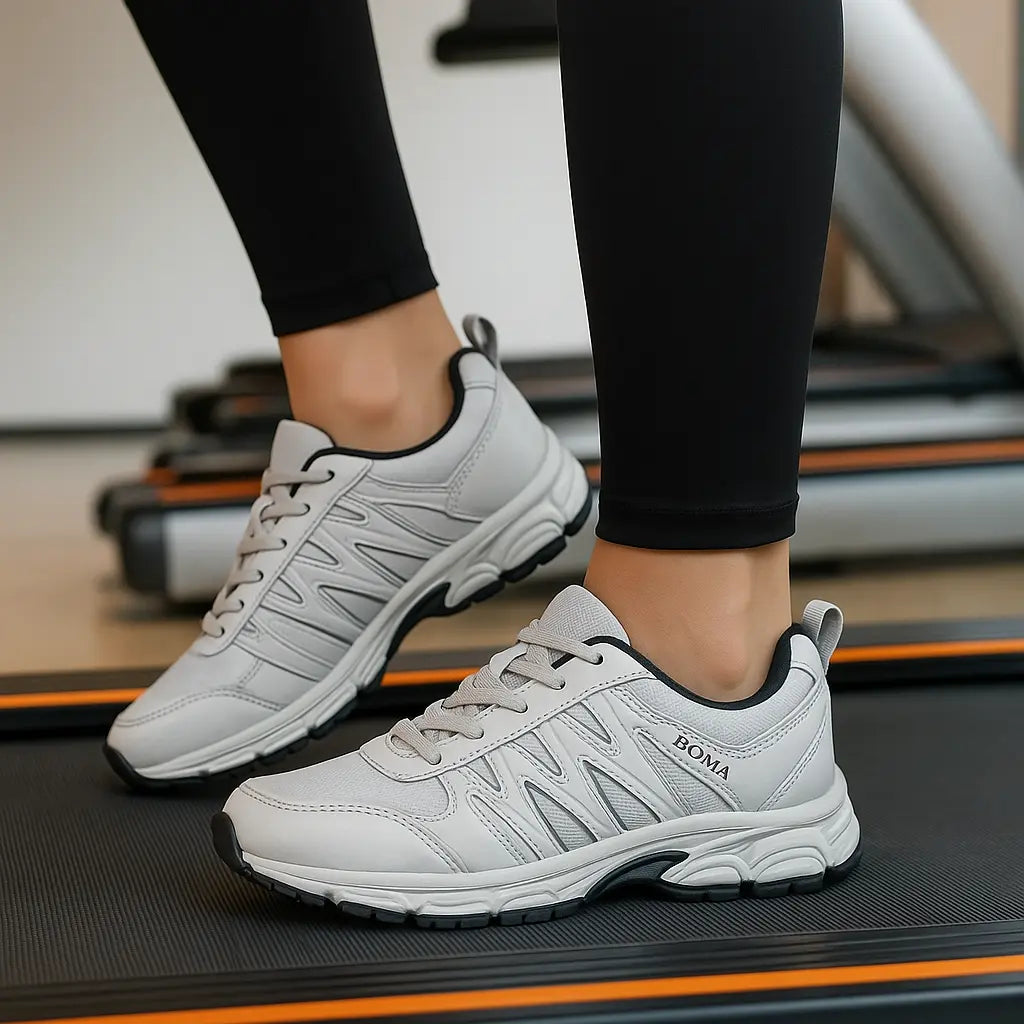 MunaWear  Shoes  Liora – Stylish Women's Running Shoes for Outdoor Jogging & Best Trainers for Comfort  White-Black-8