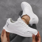 MunaWear - Shoes - Nyla – Women's White Slip On Sneakers for Casual Comfort and Active Lifestyle - 