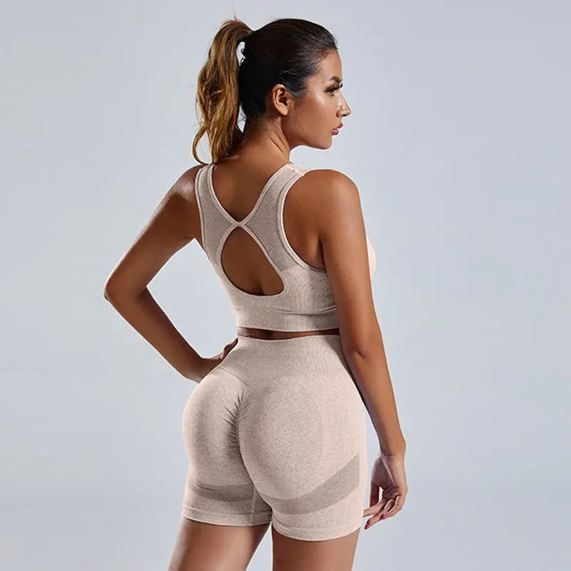 MunaWear - Shorts - Nova - High-Waist Tummy Control Sports Sets With Butt-Lifting Design - 