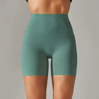 MunaWear - Shorts - Ruby - Breathable And Comfortable High-Waisted Yoga Shorts For Women - 