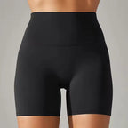 MunaWear - Shorts - Ruby - Breathable And Comfortable High-Waisted Yoga Shorts For Women - 