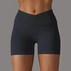 MunaWear  Shorts  Sienna - Stylish Women's Cross-Waist Sport Shorts For All-Day Comfort