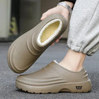 MunaWear  Slippers  Ethan – Waterproof Winter Cotton Slippers for Men, Cozy Indoor Slip-On Garden Shoes 