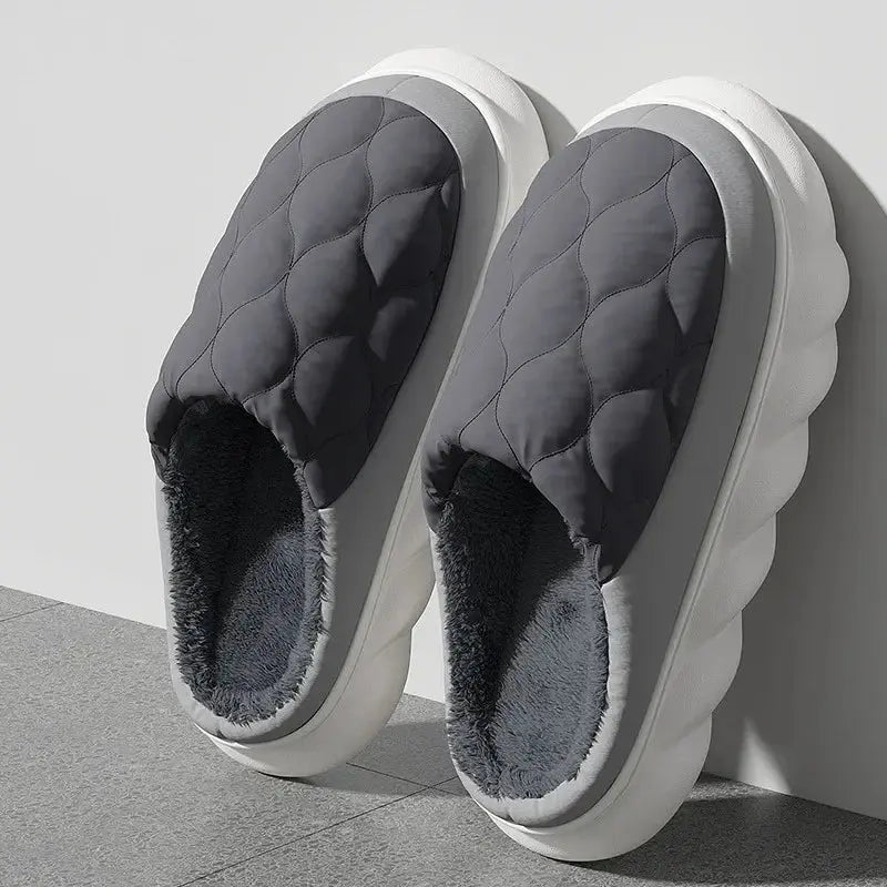 MunaWear  Slippers  Liam – Plush Waterproof Winter Slippers, Warmest Non-Slip Design for Men & Women