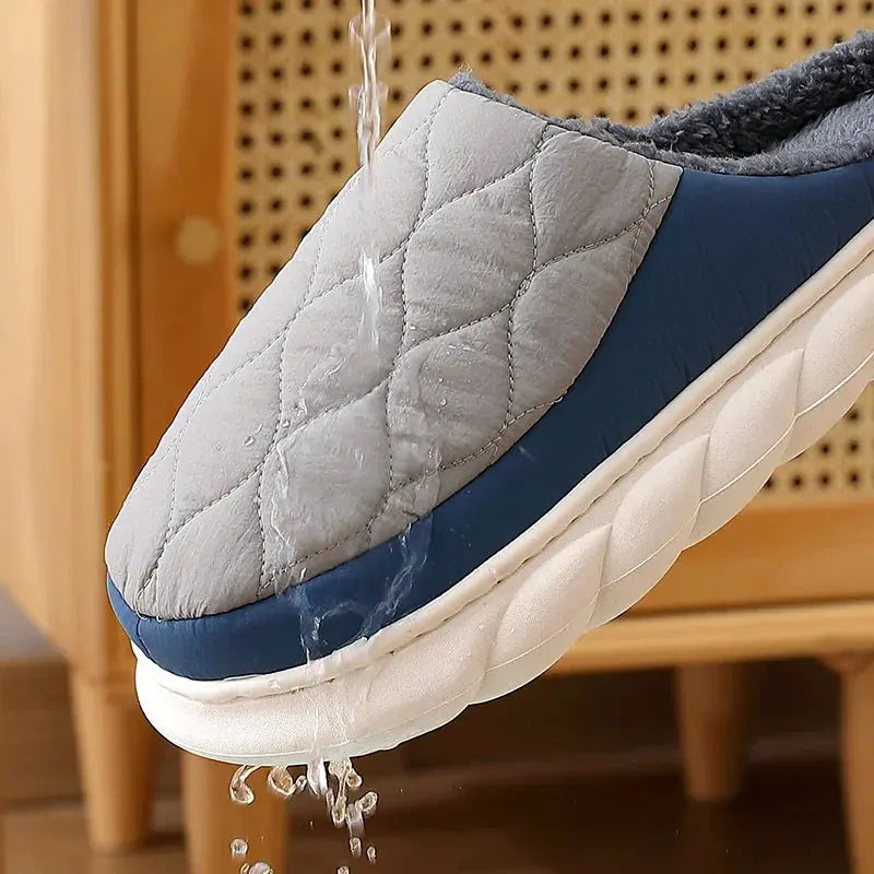 MunaWear  Slippers  Liam – Plush Waterproof Winter Slippers, Warmest Non-Slip Design for Men & Women