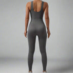 MunaWear  Sportswear  Nina - Chic Short Sleeve Jumpsuit For Active Women On The Go
