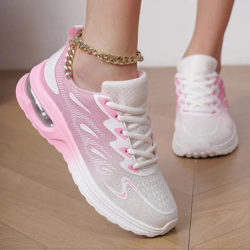 MunaWear  Walking Shoes  Mia - Best Walking Shoes for Women with Air Cushion Technology & Chunky Wedge Design