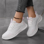 MunaWear  Women's Athletic Shoes  Mia – Women's White Slip On Sneakers for Casual Comfort and Active Lifestyle