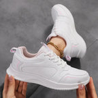 MunaWear  Women's Athletic Shoes  Mia – Women's White Slip On Sneakers for Casual Comfort and Active Lifestyle