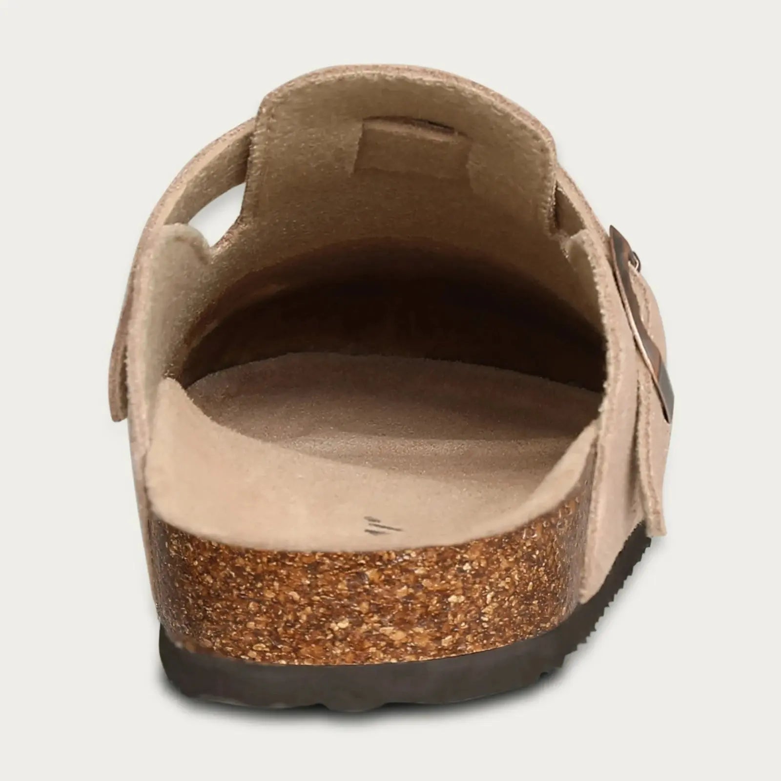 MunaWear  Women’s Slippers  Clara – Women's Classic Cork Suede Mules Slippers with Arch Support and Antislip Sole 