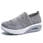 MunaWear  Women's Sneakers  Lila - Women's White Sneakers with Air Cushion and Thick Sole for Best Walking Comfort
