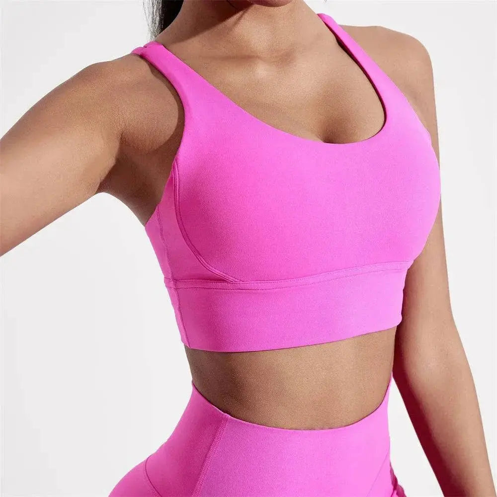 MunaWear  Women’s Sports Bras  Sophie – Elegant Adjustable Back Sports Bra for Yoga and Fitness with Sturdy Support 
